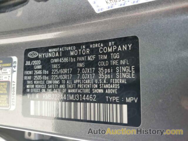 HYUNDAI TUCSON SE, KM8J23A41MU314462