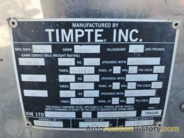 TIMP TRAILER, 1TDH42223CB133085