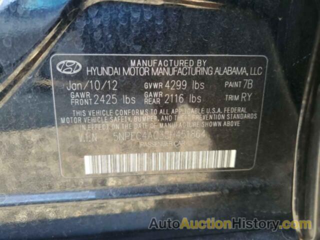 HYUNDAI SONATA SE, 5NPEC4AC3CH451864