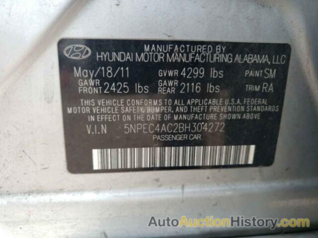 HYUNDAI SONATA SE, 5NPEC4AC2BH304272