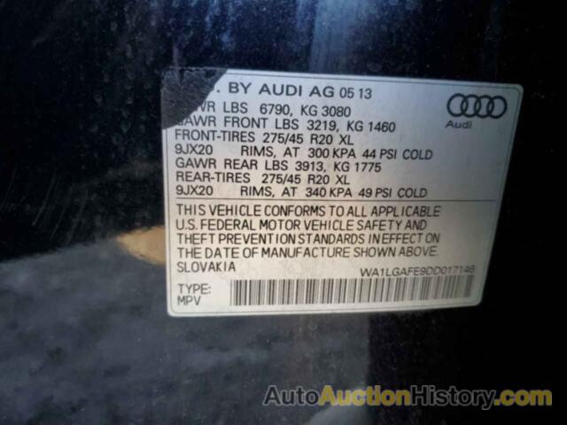 AUDI Q7 PREMIUM PLUS, WA1LGAFE9DD017146