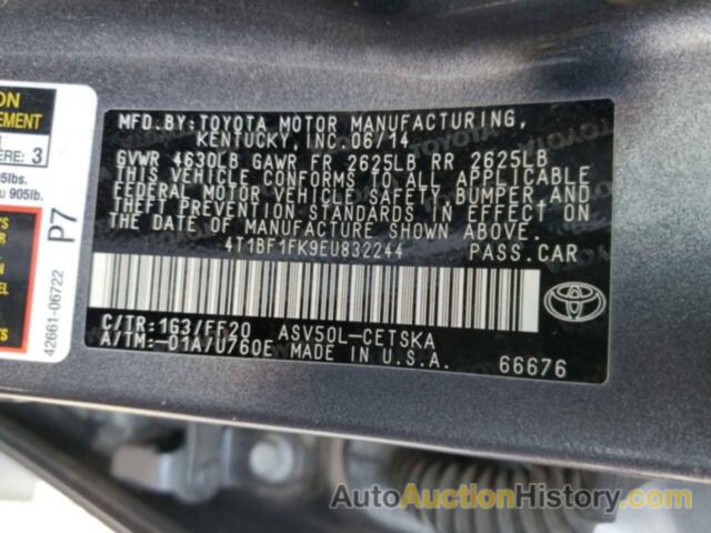 TOYOTA CAMRY L, 4T1BF1FK9EU832244