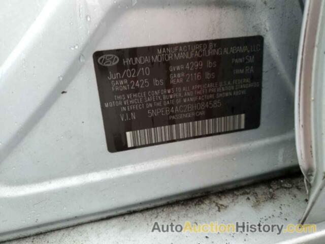 HYUNDAI SONATA GLS, 5NPEB4AC2BH084585