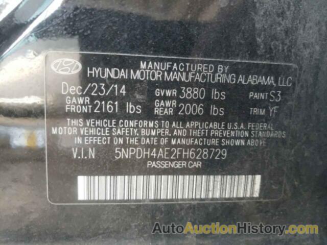 HYUNDAI ELANTRA SE, 5NPDH4AE2FH628729