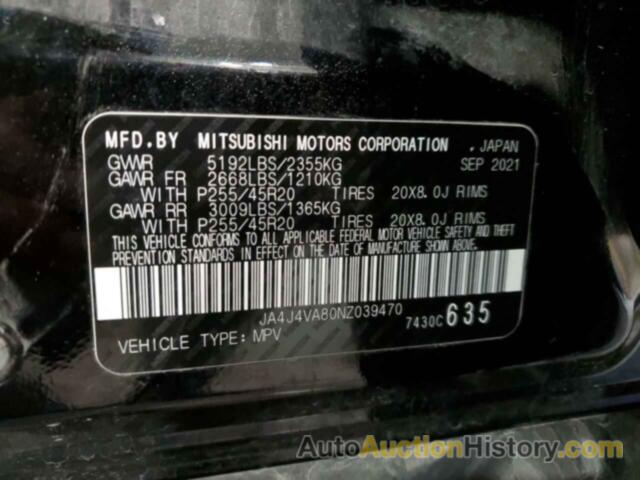 MITSUBISHI OUTLANDER SEL, JA4J4VA80NZ039470