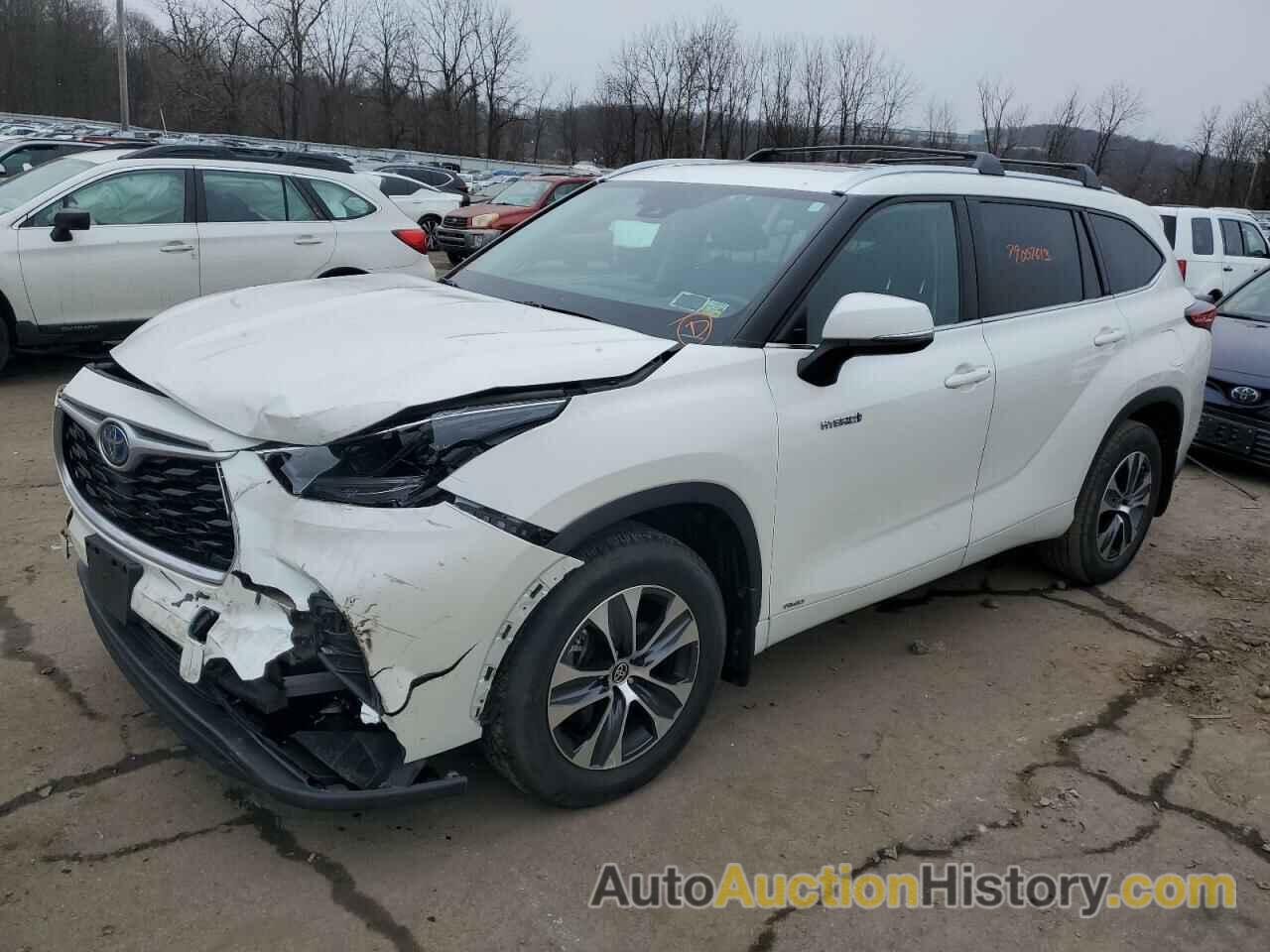 2021 TOYOTA HIGHLANDER HYBRID XLE, 5TDGBRCH8MS520173