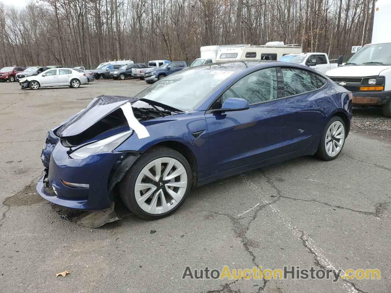 2022 TESLA MODEL 3, 5YJ3E1EA6NF189638