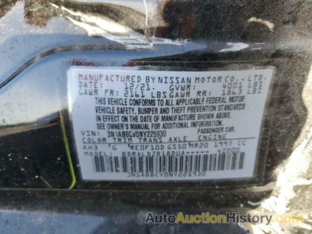 NISSAN SENTRA SV, 3N1AB8CV0NY225930