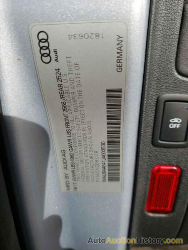 AUDI S4/RS4 PREMIUM PLUS, WAUB4AF41JA003530