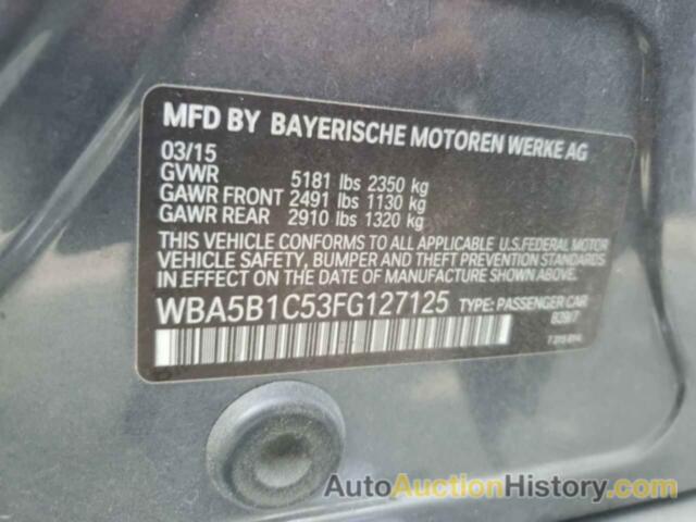 BMW 5 SERIES I, WBA5B1C53FG127125
