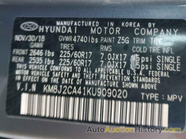 HYUNDAI TUCSON SE, KM8J2CA41KU909020