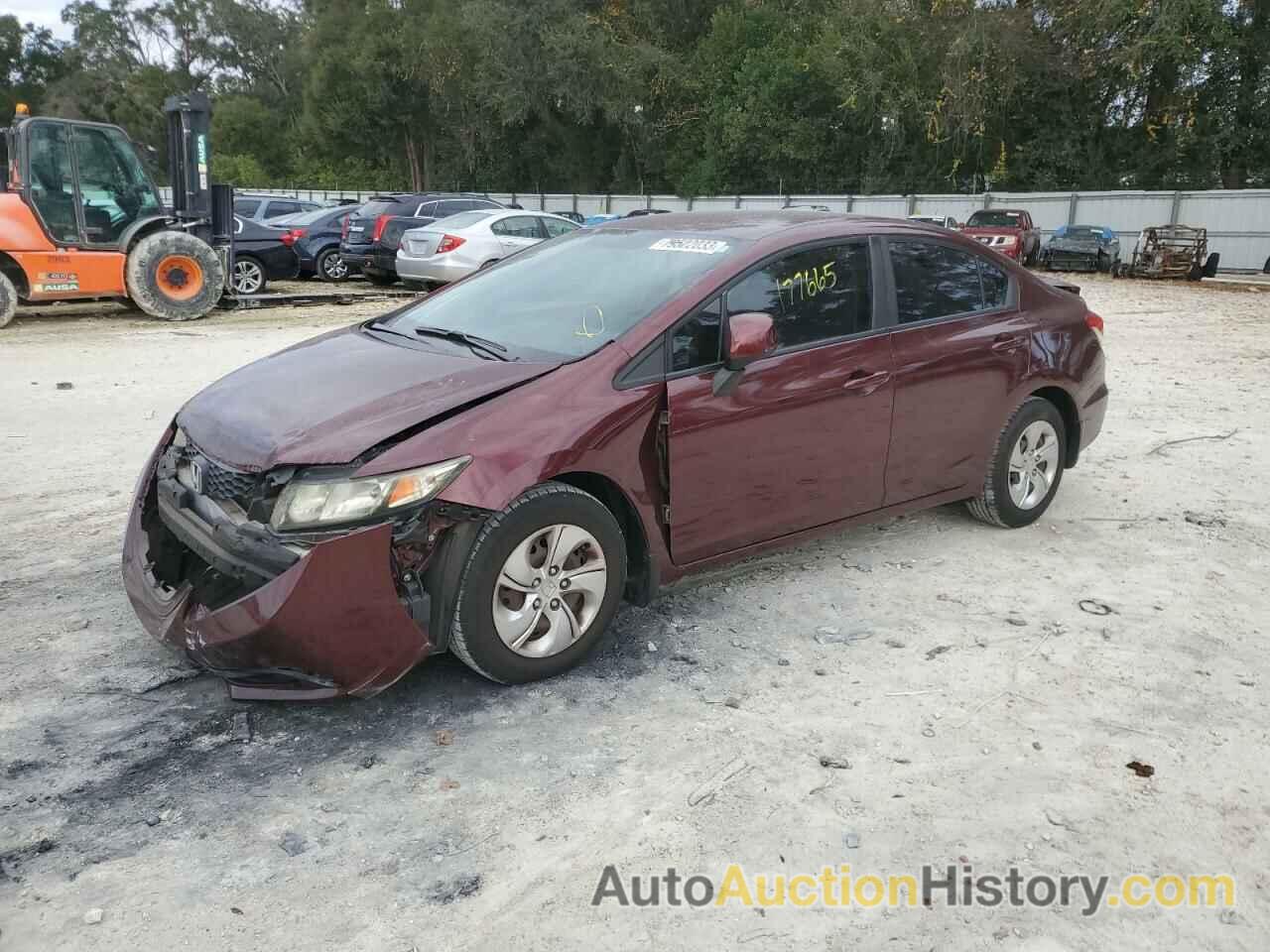 2013 HONDA CIVIC LX, 19XFB2F54DE022700