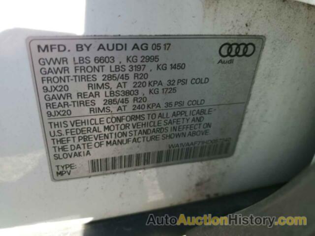 AUDI Q7 PRESTIGE, WA1VAAF71HD057240