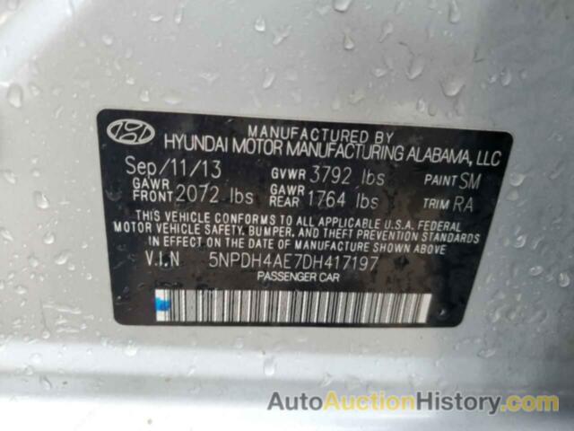 HYUNDAI ELANTRA GLS, 5NPDH4AE7DH417197