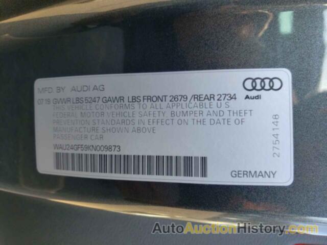 AUDI S5/RS5 PRESTIGE, WAU24GF59KN009873