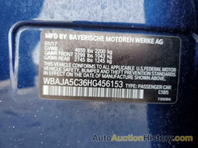 BMW 5 SERIES I, WBAJA5C36HG456153