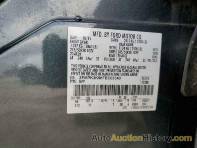 FORD EDGE TITANIUM, 2FMPK3K96FBC03340