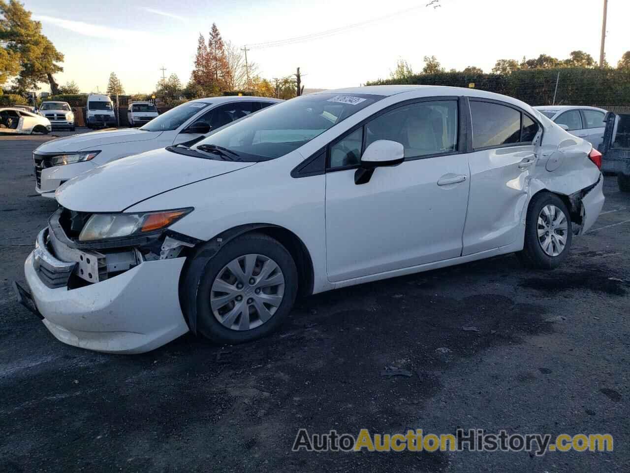 2012 HONDA CIVIC LX, 19XFB2F5XCE353117