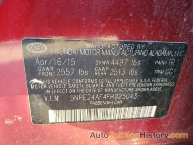 HYUNDAI SONATA SE, 5NPE24AF4FH225043