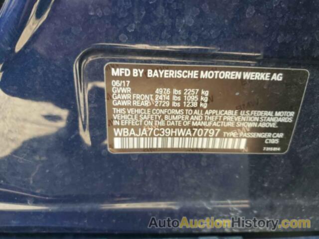 BMW 5 SERIES XI, WBAJA7C39HWA70797