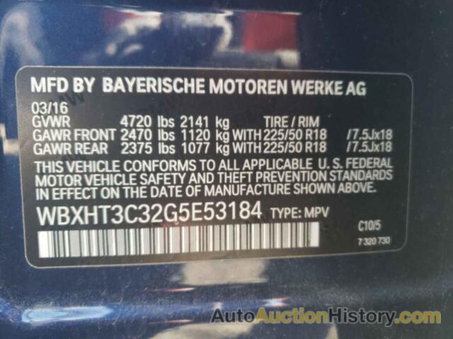 BMW X1 XDRIVE28I, WBXHT3C32G5E53184