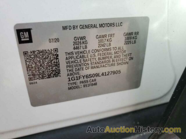 CHEVROLET BOLT LT, 1G1FY6S09L4127905