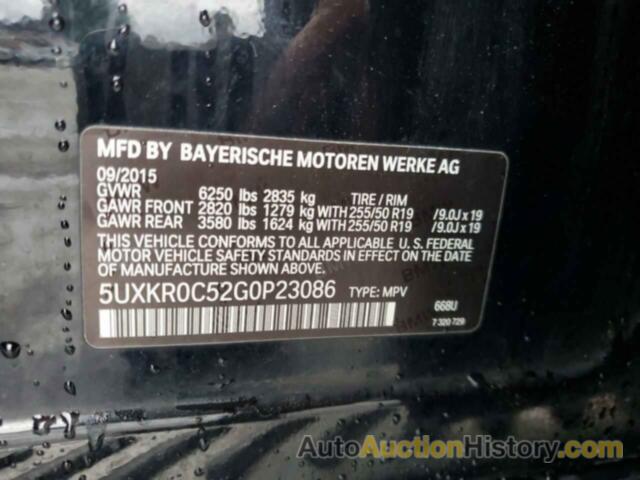 BMW X5 XDRIVE35I, 5UXKR0C52G0P23086