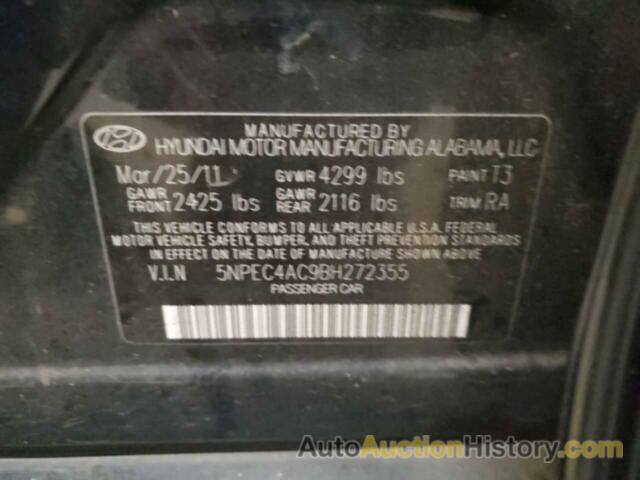 HYUNDAI SONATA SE, 5NPEC4AC9BH272355