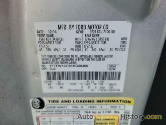 FORD F-150 SUPERCREW, 1FTFW1CF8EKG50365