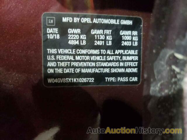 BUICK REGAL ESSENCE, W04GV8SX1K1026722