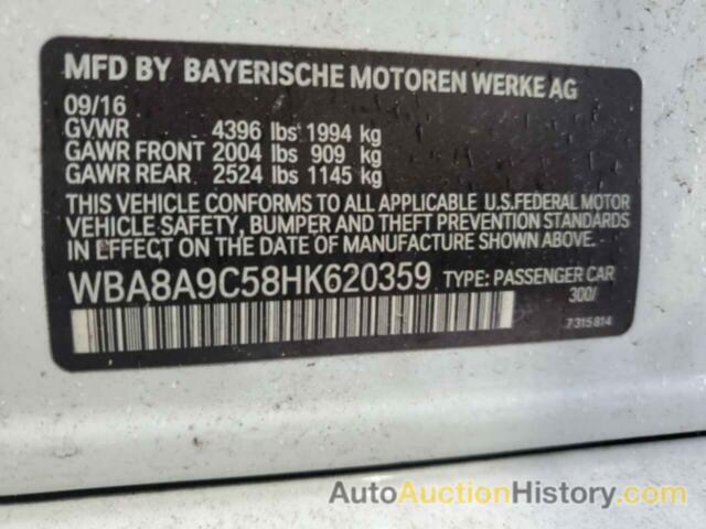 BMW 3 SERIES I, WBA8A9C58HK620359