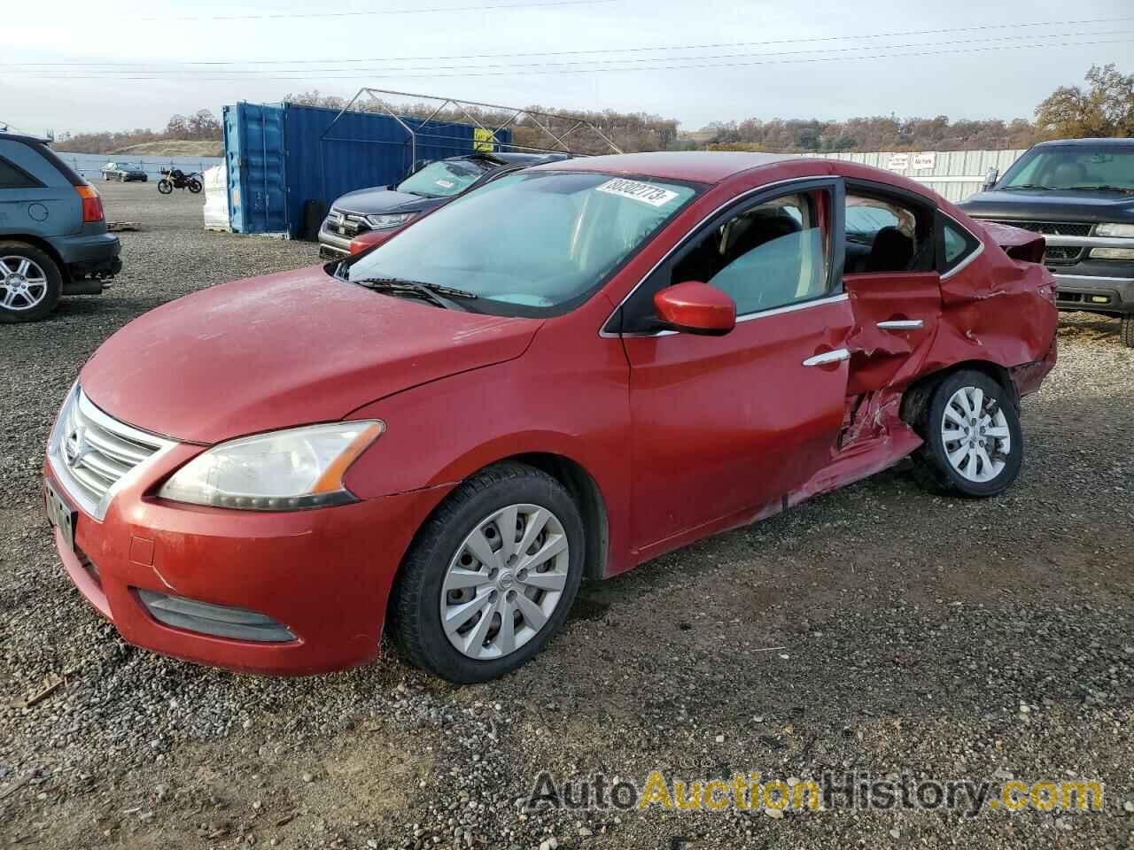 NISSAN SENTRA S, 3N1AB7AP9DL675778