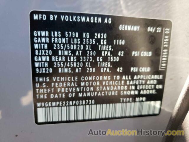 VOLKSWAGEN ID.4 PRO S PRO S, WVGKMPE22NP038730