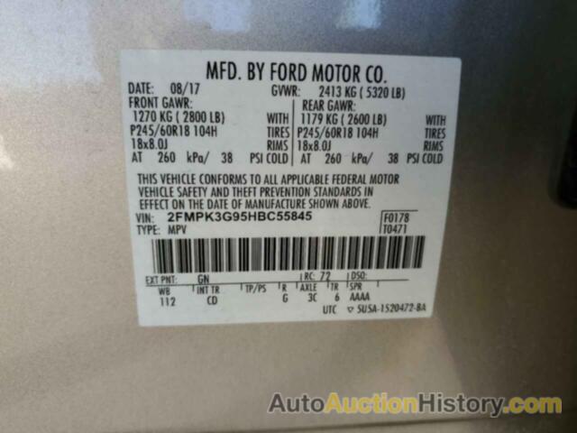 FORD EDGE SE, 2FMPK3G95HBC55845