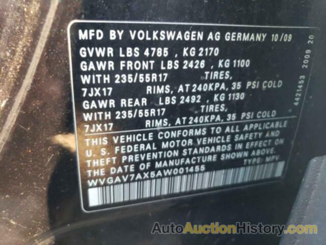 VOLKSWAGEN TIGUAN S, WVGAV7AX5AW001455