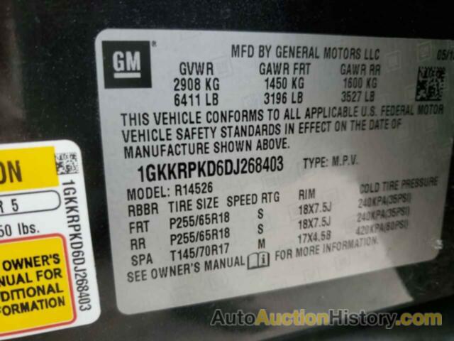 GMC ACADIA SLE, 1GKKRPKD6DJ268403