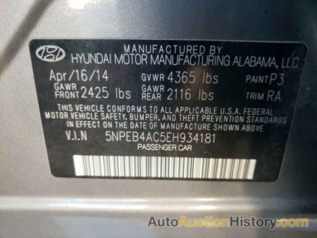 HYUNDAI SONATA GLS, 5NPEB4AC5EH934181