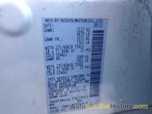 NISSAN ROGUE S, 5N1AT2MV1GC742991