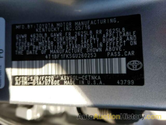 TOYOTA CAMRY LE, 4T1BF1FK5GU260253