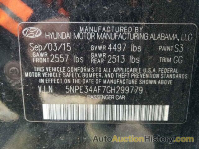 HYUNDAI SONATA SPORT, 5NPE34AF7GH299779