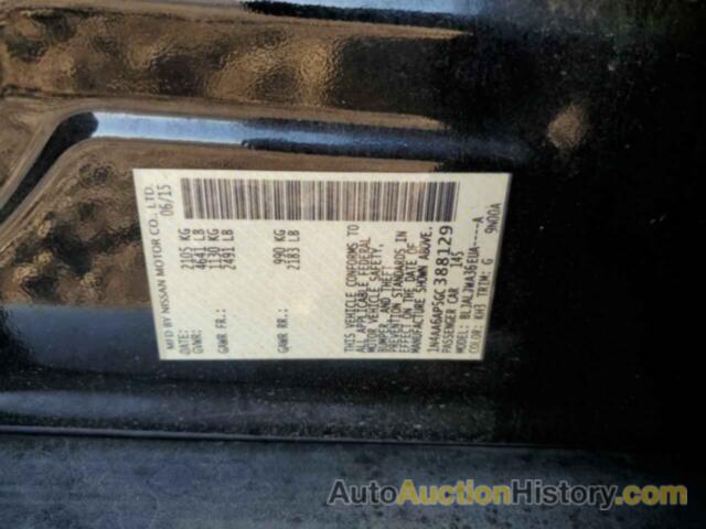 NISSAN MAXIMA 3.5S, 1N4AA6AP5GC388129