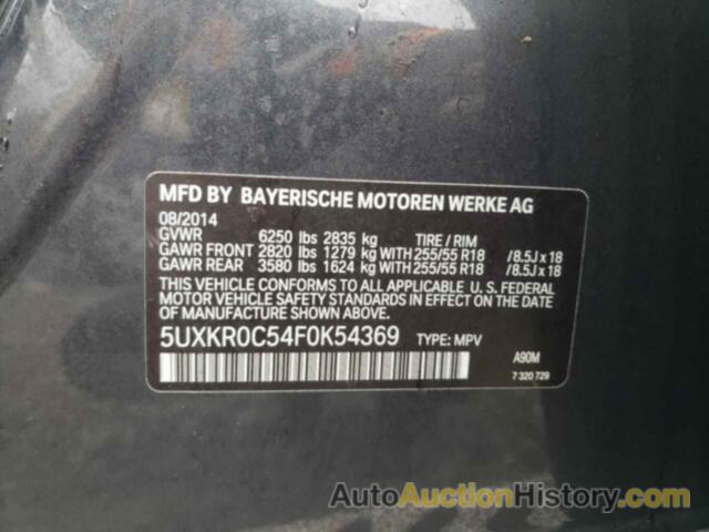 BMW X5 XDRIVE35I, 5UXKR0C54F0K54369