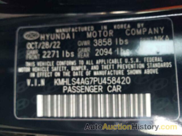 HYUNDAI ELANTRA SEL, KMHLS4AG7PU458420