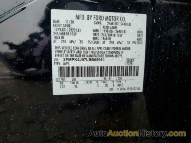 FORD EDGE SEL, 2FMPK4J97LBB65961