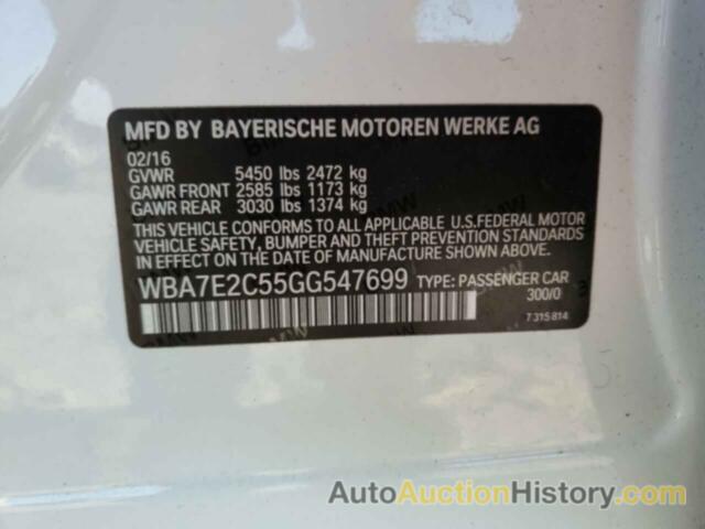 BMW 7 SERIES I, WBA7E2C55GG547699