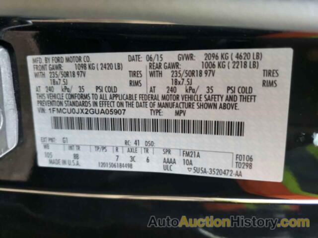 FORD ESCAPE TITANIUM, 1FMCU0JX2GUA05907