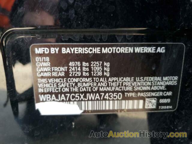 BMW 5 SERIES XI, WBAJA7C5XJWA74350