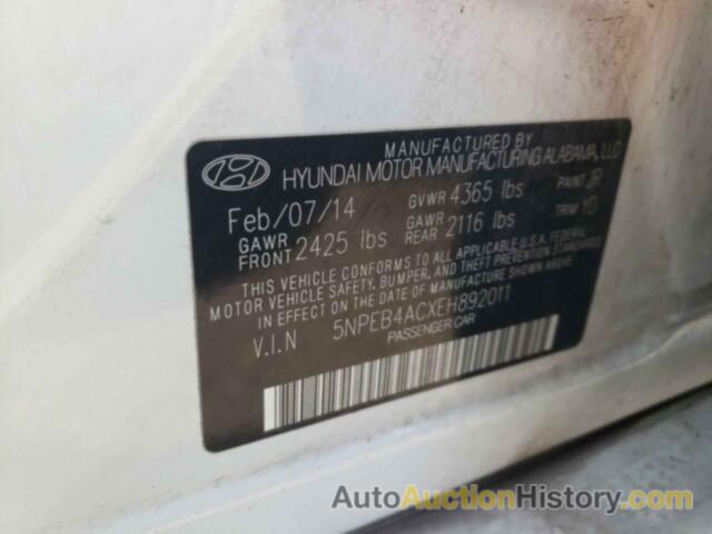 HYUNDAI SONATA GLS, 5NPEB4ACXEH892011