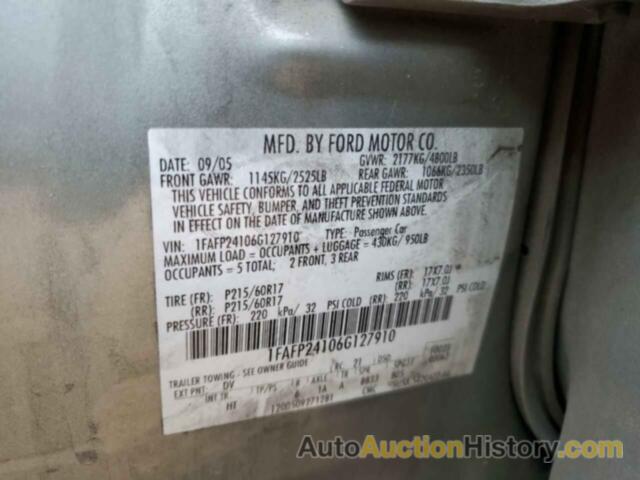 FORD 500 SEL, 1FAFP24106G127910