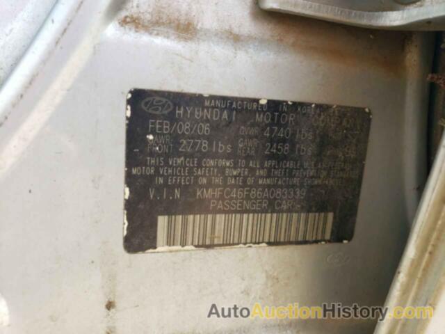 HYUNDAI AZERA SE, KMHFC46F86A083339